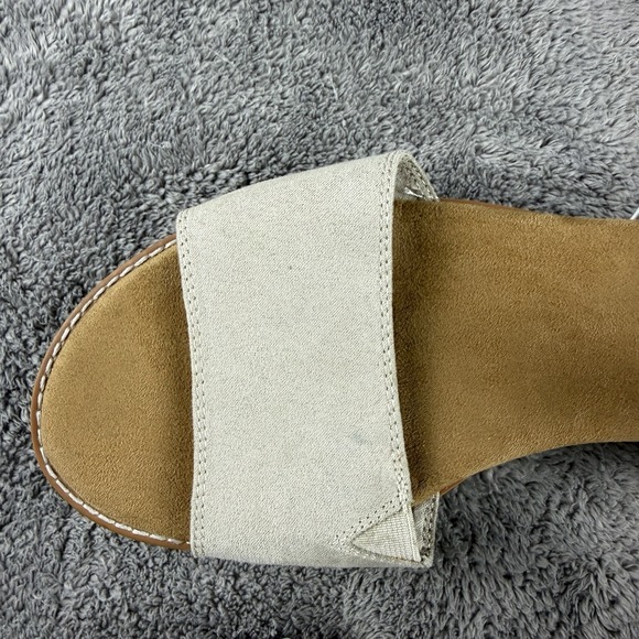 Skechers Memory Foam Womens 10 White‎ Strap Low Wedge Sandals - Picture 5 of 13